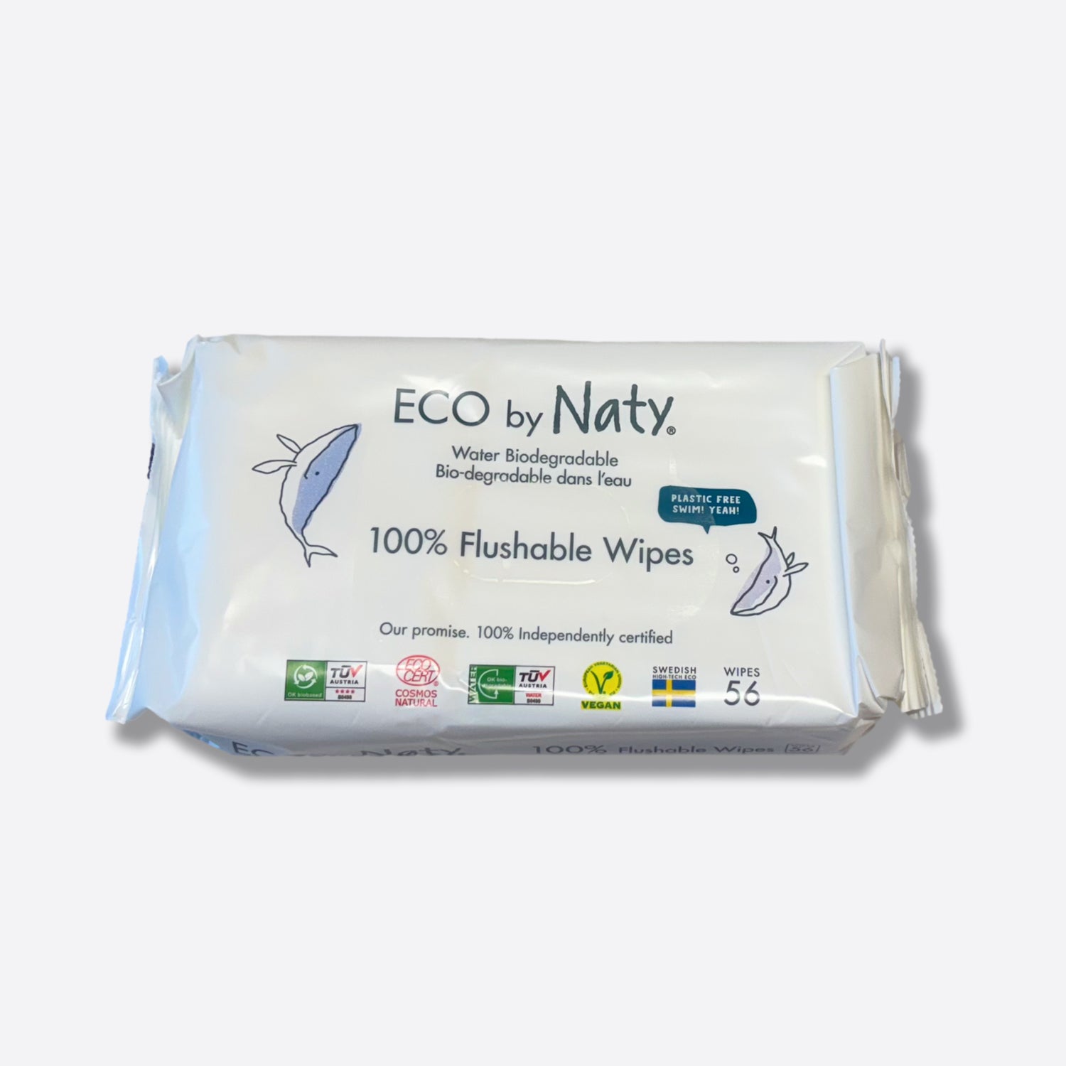 Eco by Naty 100% Flushable Wipes