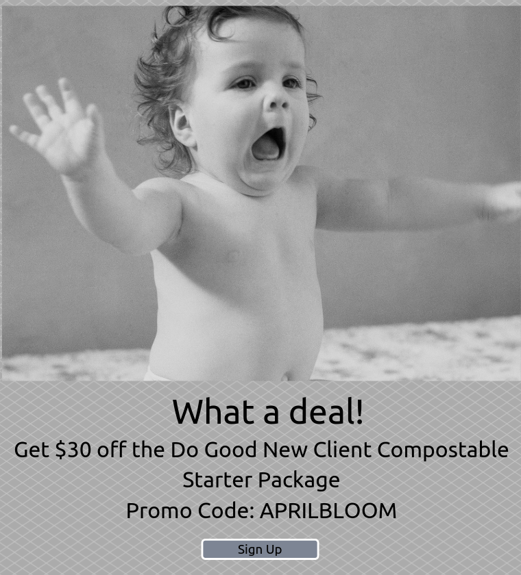 $30 off Do Good Diaper Compostable Diapers