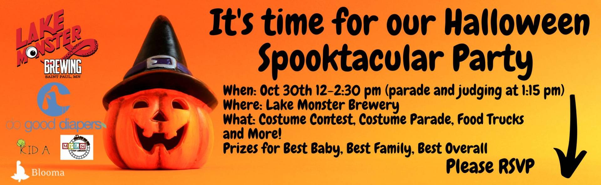 Babies and Brew Halloween Party information