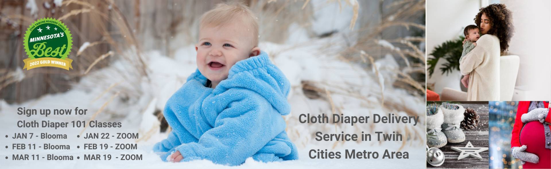 January, February, and March events with Do Good Diaper Service